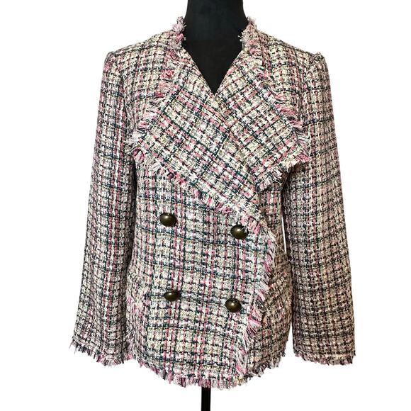 Ann Taylor Jackets & Blazers - Ann Taylor Classic Tweed Blazer Jacket Size 6 – Chanel-Inspired, NWT